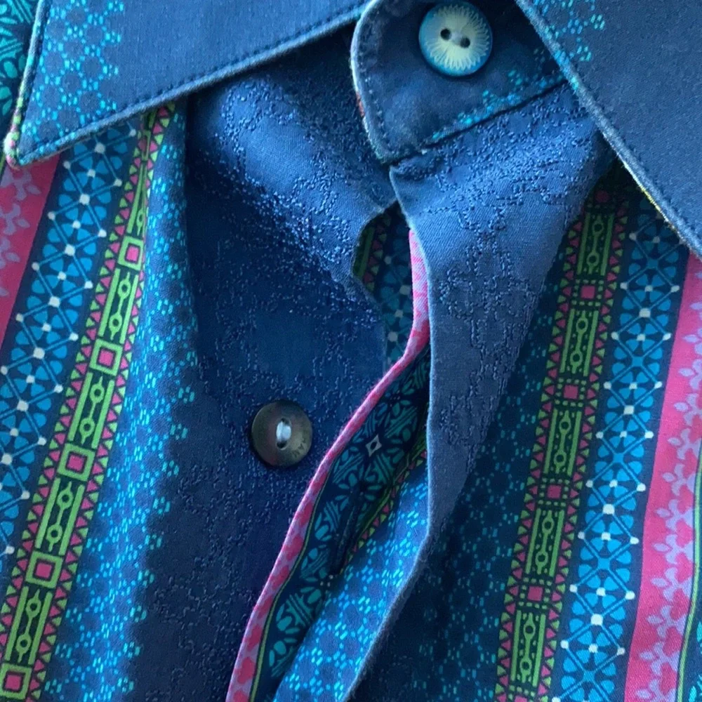 ROBERT GRAHAM Rare Men’s Sz S - Picture 7 of 8